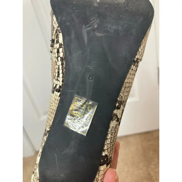 Jeffrey Campbell Khalees snake print booties sz 8 - Picture 12 of 12